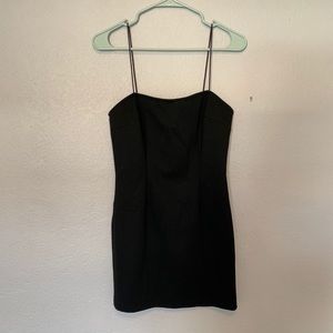 Worn ONCE Tobi Black Bodycon Mini Dress Size Small